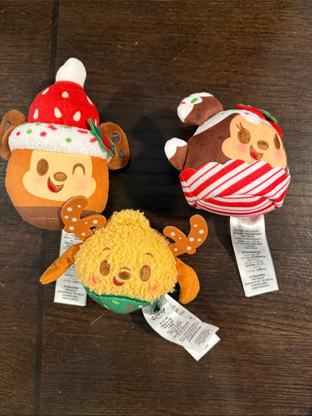 Disney Munchlings Mickey, Minnie and Pluto Plush